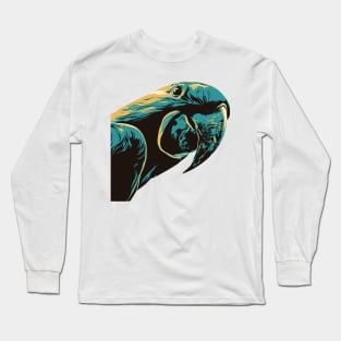 Sneaking Parrot Sticker Long Sleeve T-Shirt